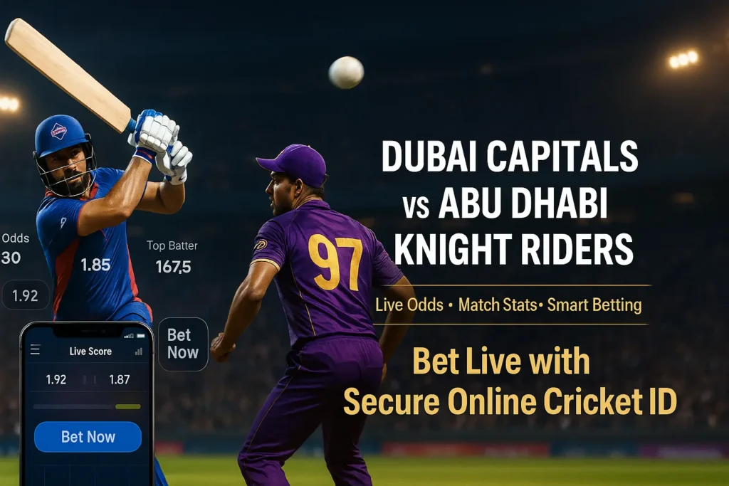 Dubai Capitals vs Abu Dhabi Knight Riders Match Preview, Stats, Live Score & Betting Guide