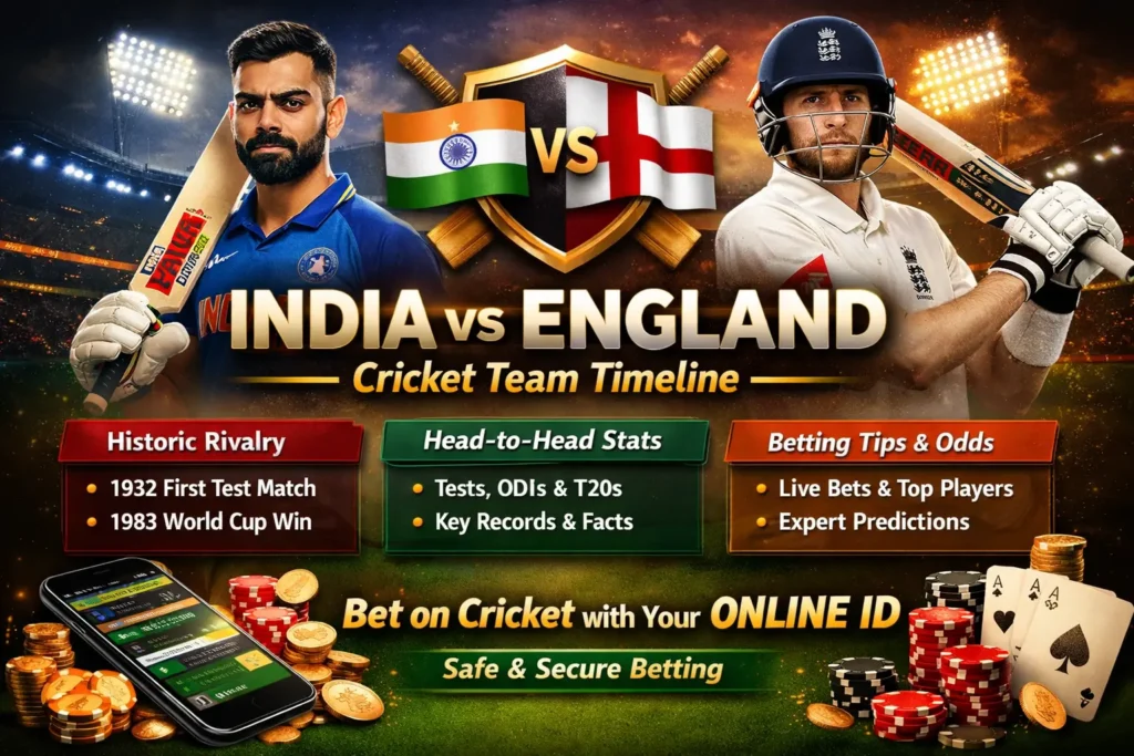 India National Cricket Team vs England Cricket Team Timeline