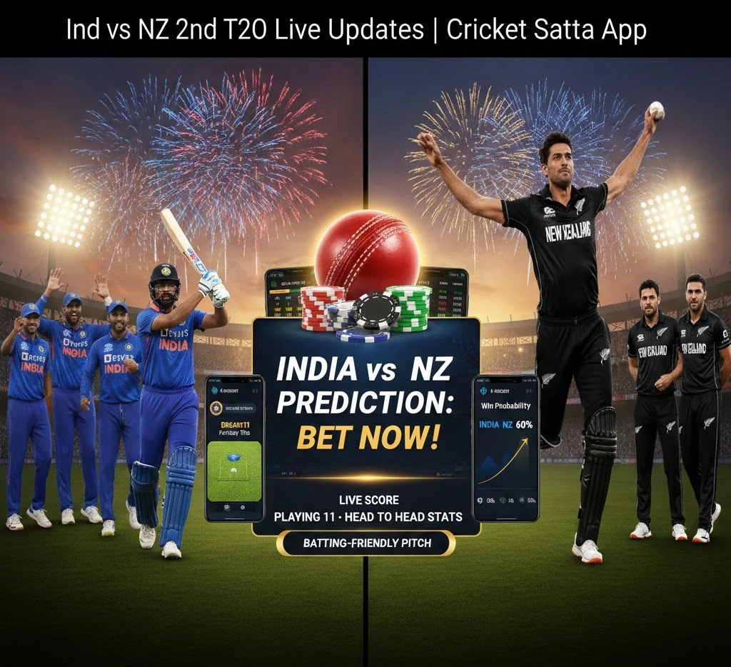 India vs New Zealand 2nd T20I: Live Score, Playing 11 & Match Updates
