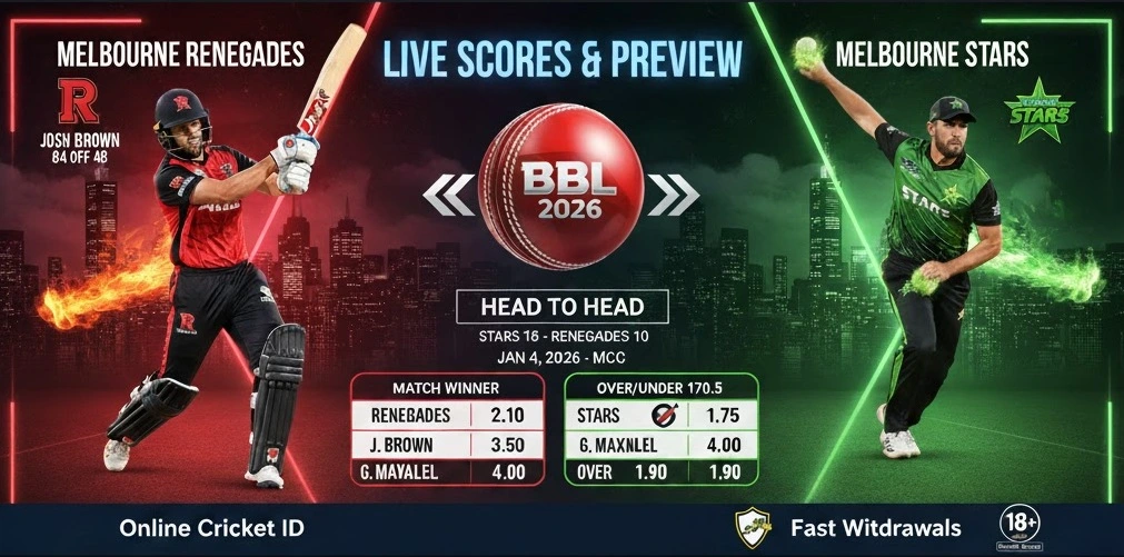 Melbourne Renegades vs Melbourne Stars BBL: Live Scores & Preview