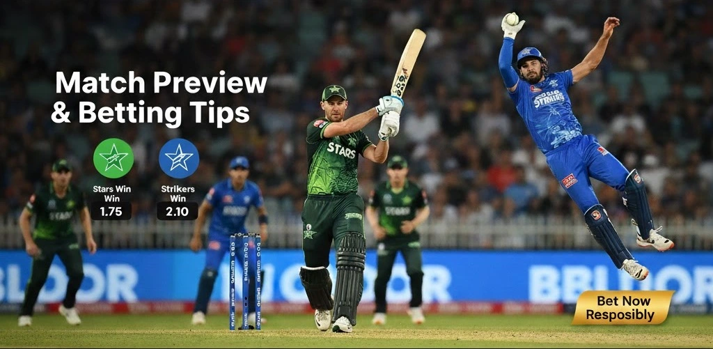 Melbourne Stars vs Adelaide Strikers BBL 15: Match Preview & Prediction & tips