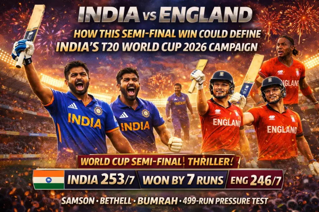 Why This Semi-Final Win Could Define India’s T20 World Cup 2026 Campaign