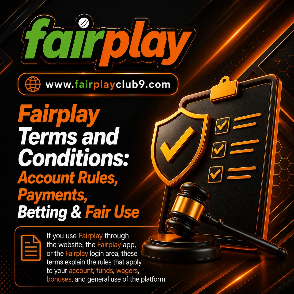 Fairplay Terms and Conditions_ Account Rules, Payments, Betting & Fair Use