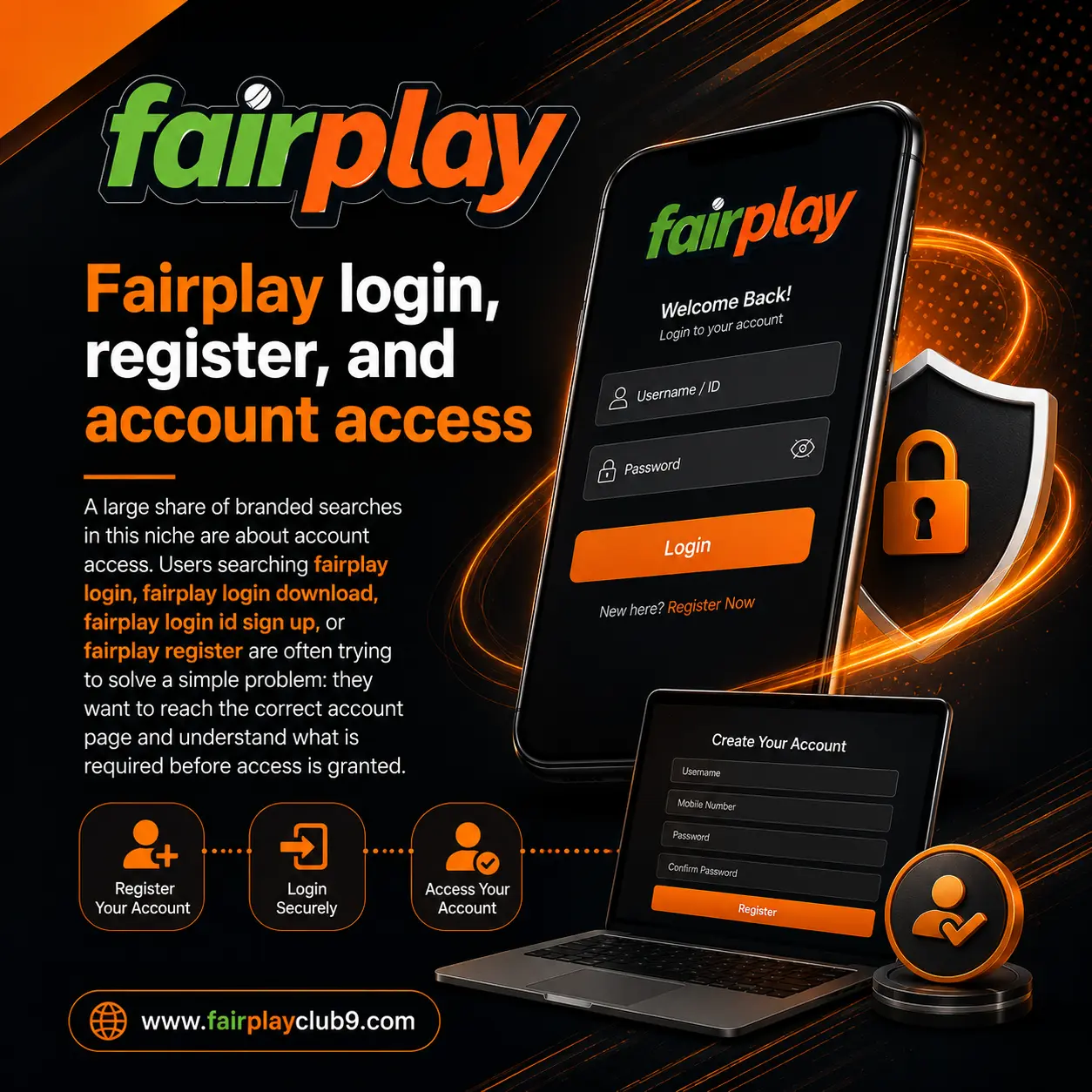 Fairplay login, register, and account access