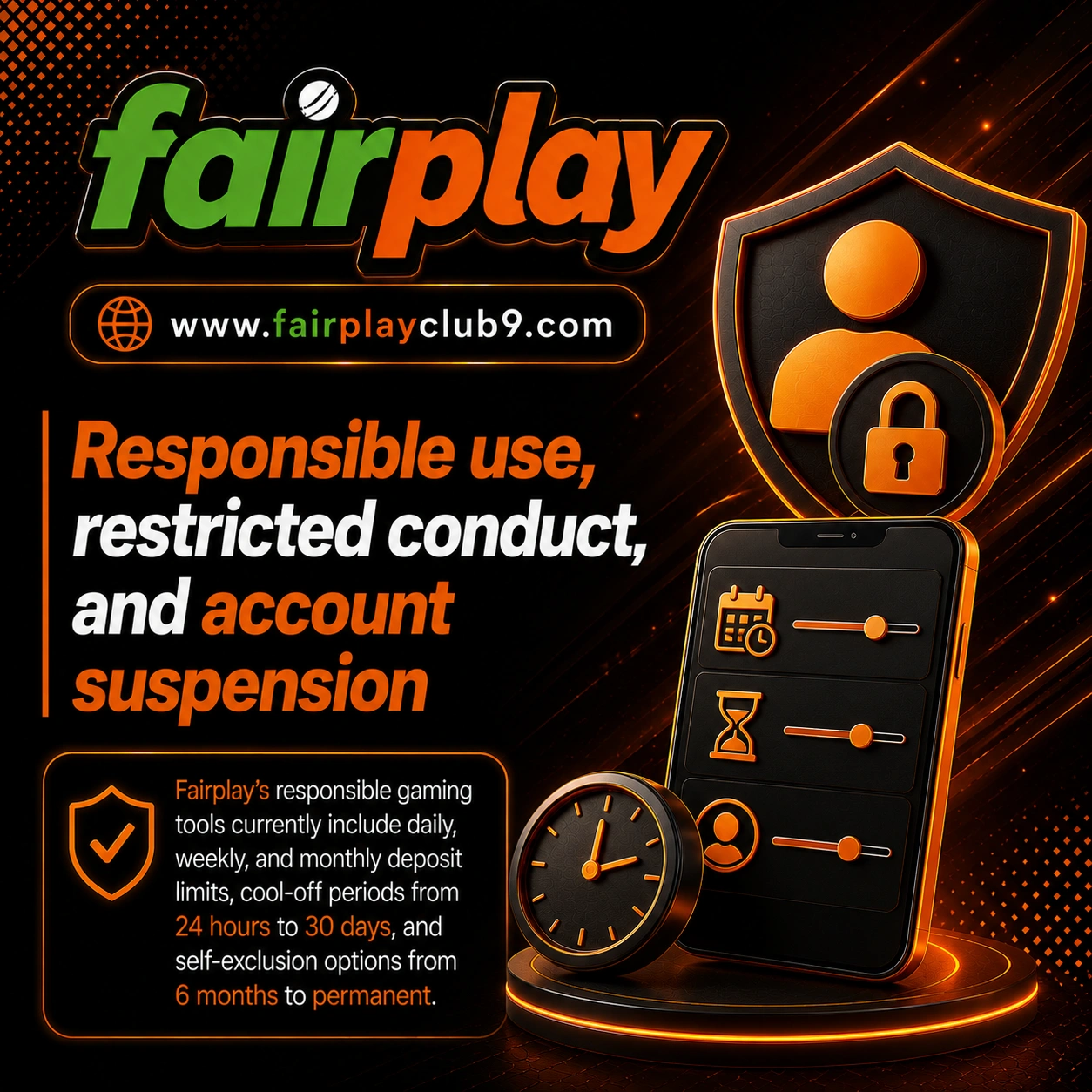 Responsible use, restricted conduct, and account suspension