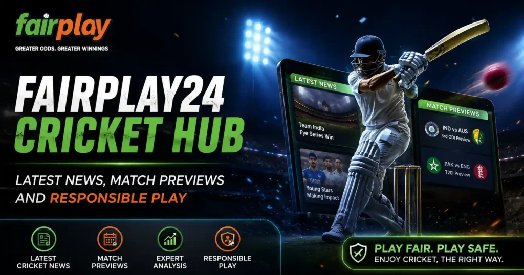Fairplay24 Cricket Hub: Latest News, Match Previews and Responsible Play