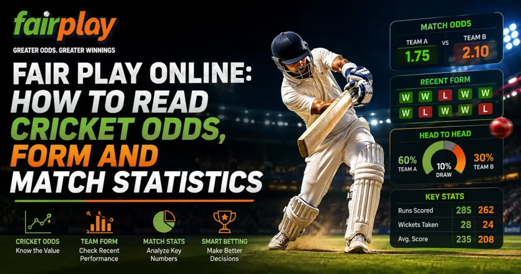 Fair Play Online: How to Read Cricket Odds, Form and Match Statistics