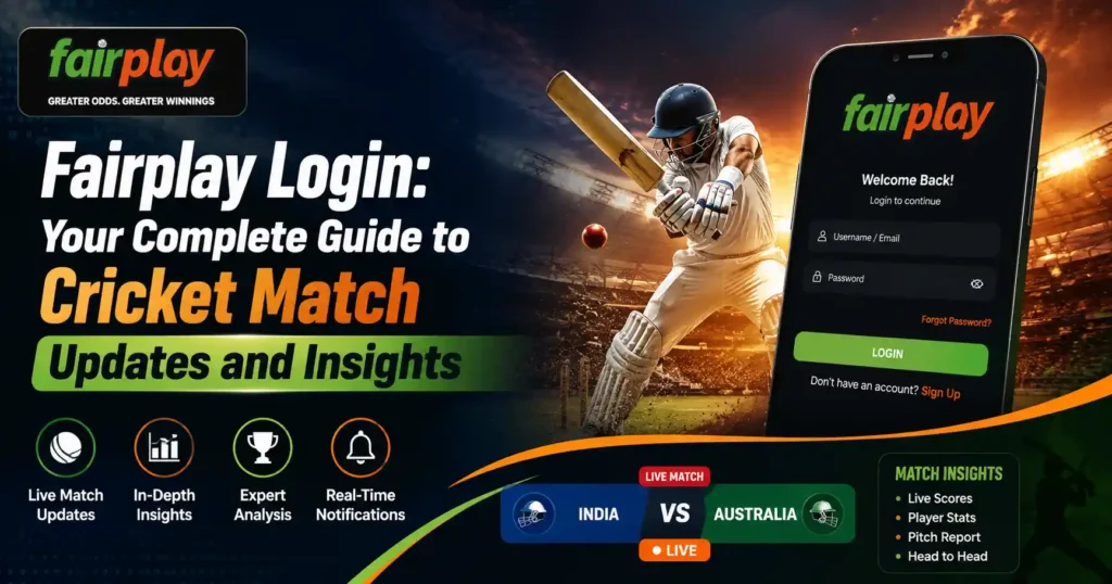 Fairplay Login: Your Complete Guide to Cricket Match Updates and Insights